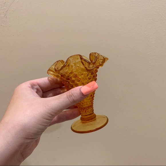 Small vintage amber vase - Picture 2 of 4